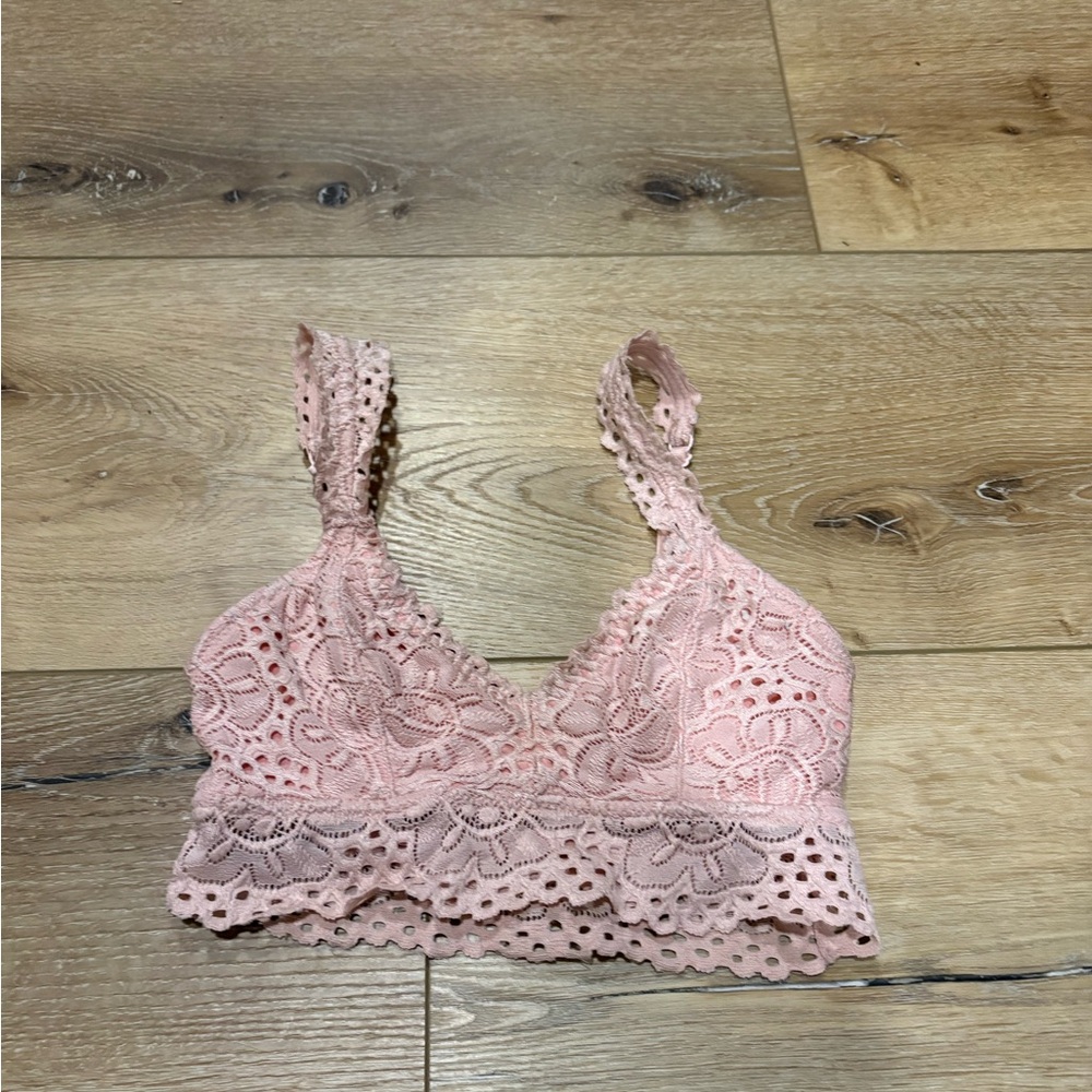 Pink Lace Bralette